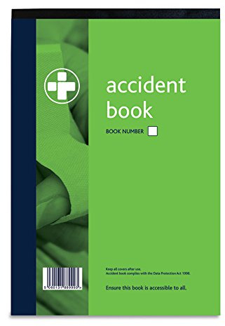 Reliance Medical A4 Accident Book - Mandatory for Workplaces, Data Protection Compliant, Clear Instructions On Use - Keep A Record of Employee Injuries (Pack of 50)