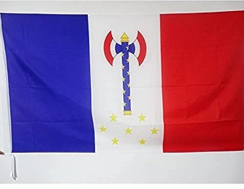 AZ FLAG Drapeau France Régime de Vichy avec Fourreau pour Hampe, 150cm x 90cm