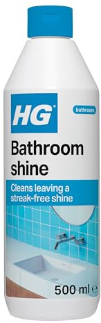 HG Bathroom Cleaner Shine Restorer, Bath Cleaner & Light Limescale Remover, Bathroom Floor Cleaner & Sink Cleaner, Bathtub Cleaner, Shower Spray Liquid & Toilet Cleaner - 500ml (Packing May Vary)