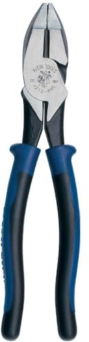 Klein Tools J2138NE Pliers, 8-Inch Side Cutters, High Leverage Lineman's Pliers Cut Copper, Aluminum and other Soft Metals