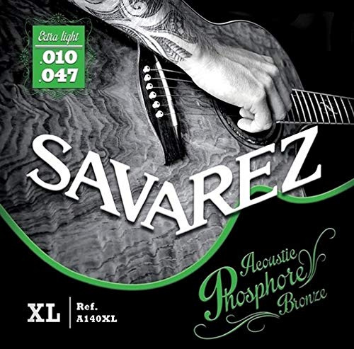 Savarez Saiten für Akustikgitarre Acoustic Phosphor Bronze Satz A140XL Extra Light .010-.047