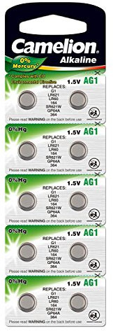 Batteria alcalina Camelion AG1 (10 pezzi) [elettronica]