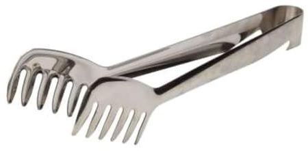 Dexam Spaghetti Tongs - Stainless Steel - 27cm, White