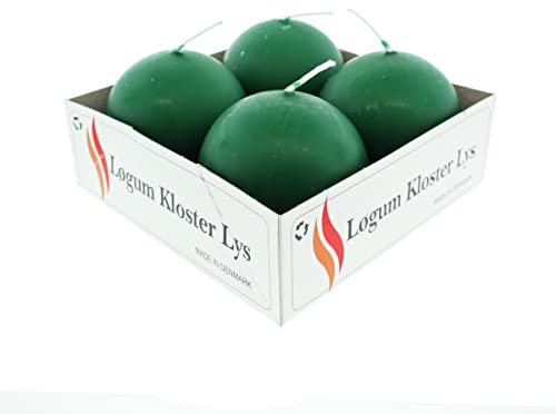 Ball Candles - 4 Pack Green