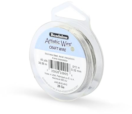 Artistic Wire 40 yd 28 Gauge Stainless Steel