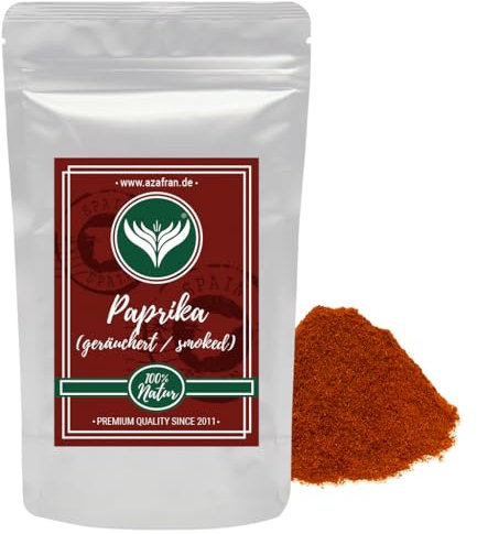 Azafran Paprika geräuchert smoked (süß) gemahlen aus Spanien Paprikapulver 250g