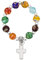 Rosario de dedo Cristal de Murano, perlas de aprox. 8 mm