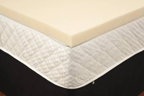 Sleep Solution Memory Foam Mattress Topper – 4FT6 Double, 7.5cm (3 Inch) Depth, Visco Elastic Foam, Made in the UK