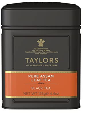 Taylors of Harrogate Pure Assam Leaf Tea 125g CADDY