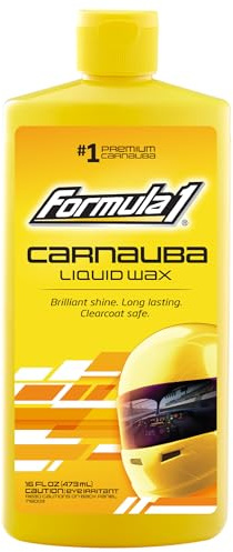 Formula 1 Carnauba Liquid Car Wax, High Gloss Shine & Protection for Auto Paint, Advanced Micropolishing to Remove Haze & Restore Vehicle Paint, 16 oz