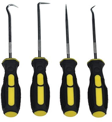 Sunreek™ set di ganci di precisione per paraolio, estrattori per paraolio, ganci per o-ring, alta qualità, 4 pezzi