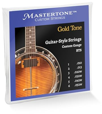 Gold Tone Mastertone™ BTS Banjitar Custom Gauge Strings (.052w, .042w, .032w, .020w, .013, .010)