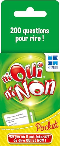 Megableu - Jeux de voyage et de poche - Ni Oui Ni Non Pocket, Classique - Vert