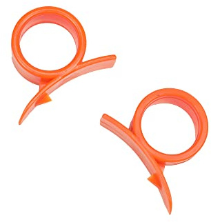 Chef Craft Select Plastic Orange Peeler, 2.25 inches in length 2 piece set, Orange