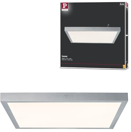 Paulmann 70652 WallCeiling Lunar LED Panel 600x600mm 27.4W 230V matt Chrome Aluminium