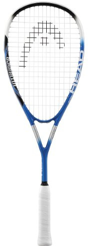 Head Metallix Intruder - Raqueta de Squash (tamaño 20), Color Azul, Negro y Plateado