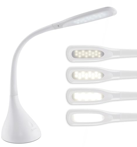 OttLite Creative Curves LED Desk Lamp, White