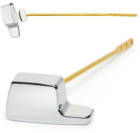 Qualihome TOTO Toilet Handle Replacement THU004-CP - Side Mount Toilet Handle Tank Flush Lever - Toilet Bowl Handles Side Mount - ELJER Toilet Handle Replacement - Chrome Polished