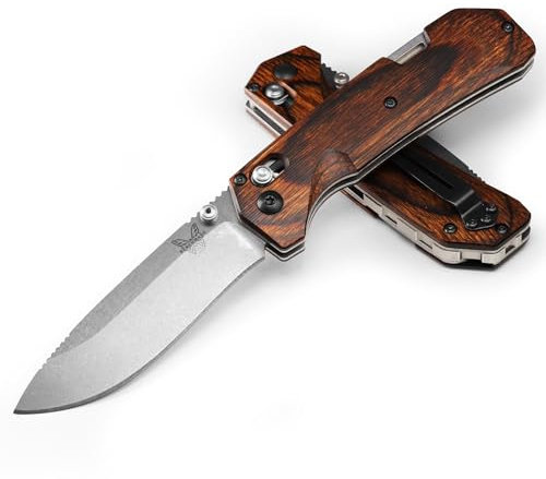 Benchmade - Grizzly Creek 15060-2 Jagdmesser mit Holzgriff (15060-2)