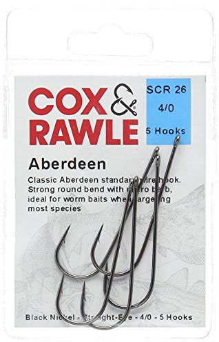 Cox & Rawle Aberdeen Sea Fishing Hook - Black Size 4/0