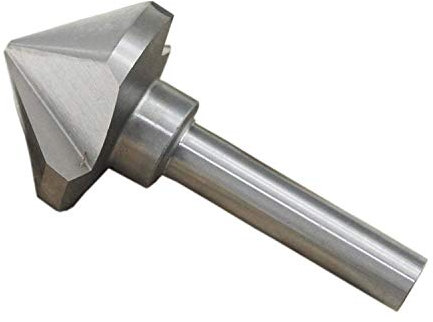 KATSU Kegelsenker Satz 90 Grad HSS 6542 Senkbohrer 45mm 3-Nuten-Fasenschneider Bohrer für Holz-Stahl-Metall-Werkzeugmaschinen, Positionierbohrer-Fräser 12740623