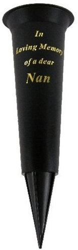 In Loving Memory NAN grave flower vase funeral spike