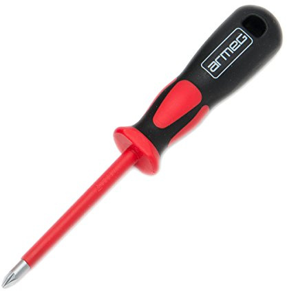 Armeg SDRPZ2 GripX2 PZ2 x 100 1000V Insulated VDE Screwdriver - Red/Black