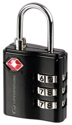 Lifeventure TSA Approved Luggage Padlock | 3 Digit Heavy Duty Zinc Alloy Security Combination Code Lock for Suitcase Luggage Gym Locker