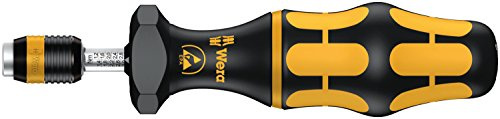 Wera 7446 Kraftform ESD einstellbare Drehmomentschraubendreher mit Rapidaptor Schnellwechselfutter, 1/4 Zoll, 11,0-29,0 in. lbs., Wera 05074734001