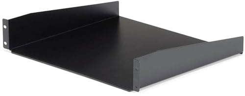 StarTech 2U Cantilever Server Rack Shelf, 16in, 44lb/20kg, Black (CABSHELF)
