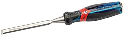 Draper 24403 Expert Bevel Edge Wood Chisel, Soft Grip with 'Pound Thru' End Cap, 10mm, 34.5cm x 4.8cm x 3.1cm, Blue
