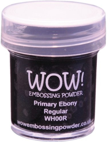Wow! Polvere per goffratura 15ml-Ebano primario WOW! Polvere per goffratura 15ml-Ebano primario