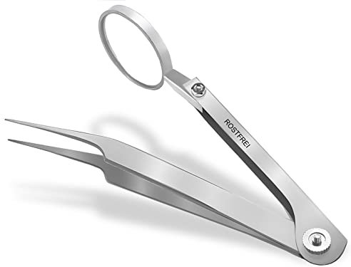 Profi Zeckenpinzette-Zeckenzange Zeckenentferner Zeckengreifer Zeckenhaken (13,4 cm)