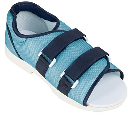Ossur Mesh Top Post-Op Shoe (Female) | Post Surgery, Soft Tissue Procedures and Post Trauma Recovery | Open-Toe, Breathable Top with Extended Straps and Dual Side Closure | Large Size