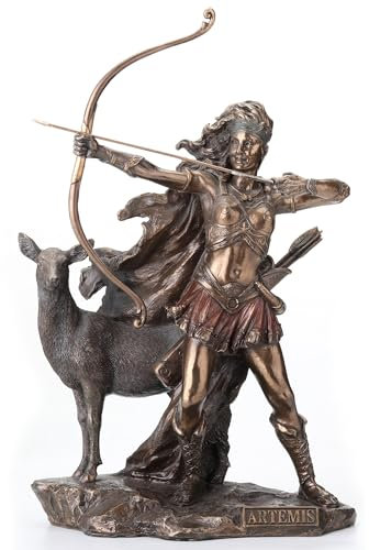 Veronese Design Statue en Bronze Artémis déesse de la Chasse et de la Nature Sauvage