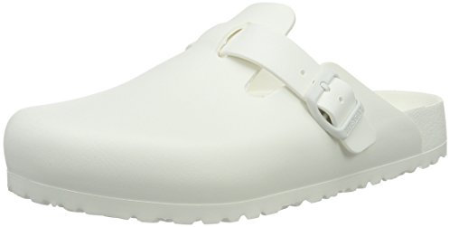 BIRKENSTOCK Boston Eva 1002315, Clogs, Weiß (White 03720), 41 EU (7.5)