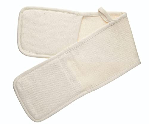 KitchenCraft Extra-Thick Heavy-Duty Cotton Double Oven Gloves, 92 x 19 cm (3 feet x 7½ inches), Cream