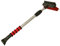 Petex 46010000 Schneebesen / Eiskratzer 4601, rot mit Gummilippe, Teleskopstange Länge 58 - 91 cm