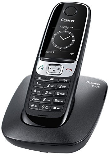 Gigaset C620 Telefon - Schnurlostelefon / Mobilteil - schnurloses Telefon - Farbdisplay / Dect-Telefon / Freisprechen schwarz