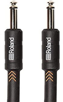 Roland Cavo per Strumenti Black Series - 3M/10Ft, Spina Dritta/Dritta da 1/4 - Ric-B10, Nero