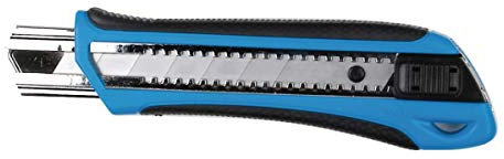 cutter à lame rétractable 25 mm - jaune et noir - novipro 29g-h1