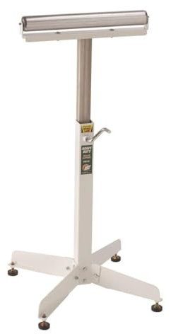 Adjustable Pedestal Roller Material Support Stand HTC HSS-10, with a 16” Ball Bearing Roller