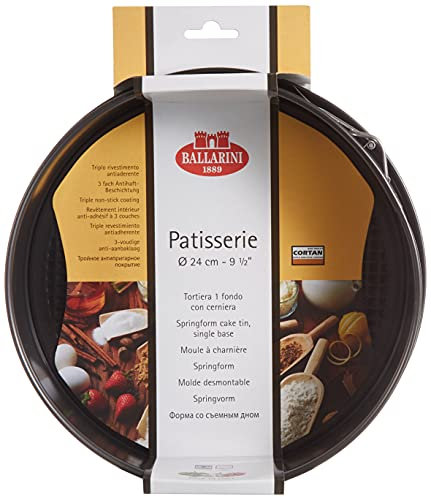 Ballarini Patisserie Tortiera Antiaderente, Alluminio, Grigio, 24 cm