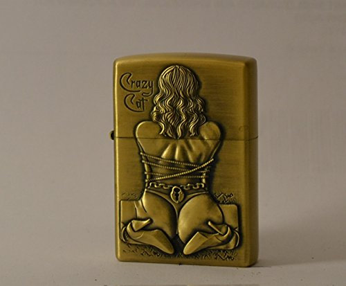 TEMPESTA ACCENDINO - ACCENDINO A BENZINA - CRAZY CAT - DA DONNA - SEXY - HOT - SM (F124)