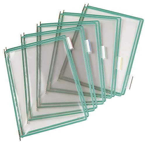 Confezione 10 buste A4 per leggio T-Technic, colore verde