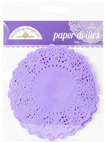 Doodlebug-Centrini di Carta, 4,5 cm, 75 Pezzi, Colore: Lilla