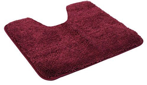 Kinzler J-10002/13 Bordeaux Badematte, Mikrofaser, 50x55 cm mit Ausschnitt