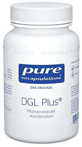 Pure Encapsulations - DGL Plus - Mit Süßholzwurzel-, Eibischwurzel- und Aloe Vera-Extrakt - Vegan und Glutenfrei - 60 Kapseln