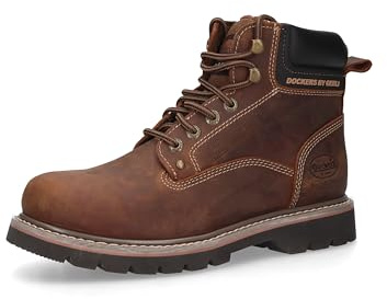 Dockers by Gerli Hombre Botines con Cordones, de Caballero Zapatillas de Deporte,Forro cálido,Botas con Cordones,Desert,42 EU / 8 UK