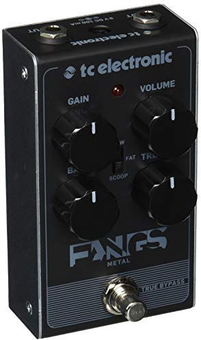 TC Electronic FANGS METAL DISTORTION Ultra-Thick, High Gain Distortion with Super Tight Response